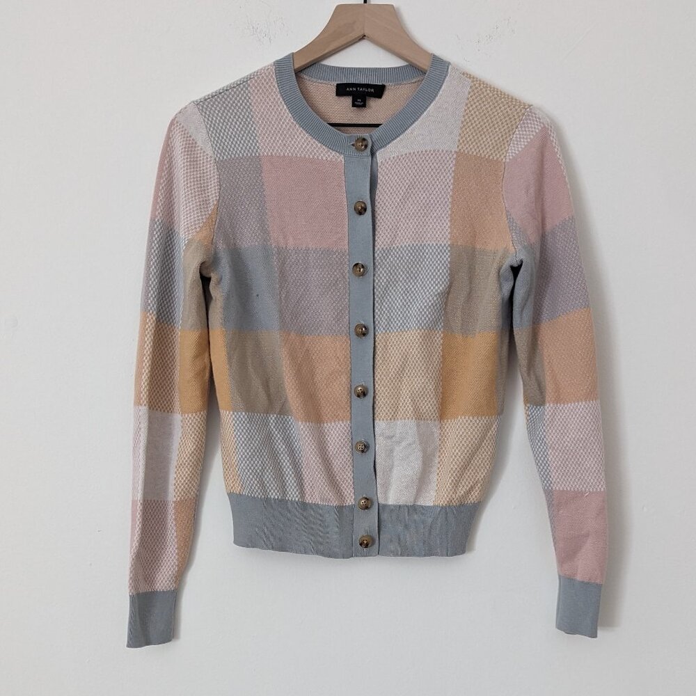 Ann Taylor Colorblock Cardigan